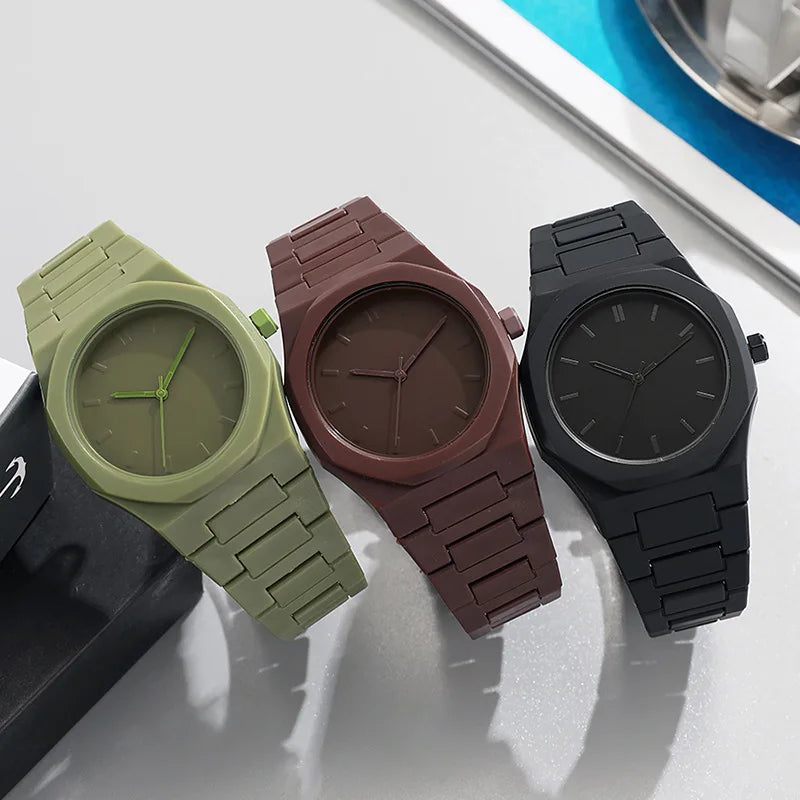 Top Brand Men Calendar Watch Luxury Business Quartz Watch Sports Plastic Watch Students Women Watches Reloj Hombre Dropshipping
