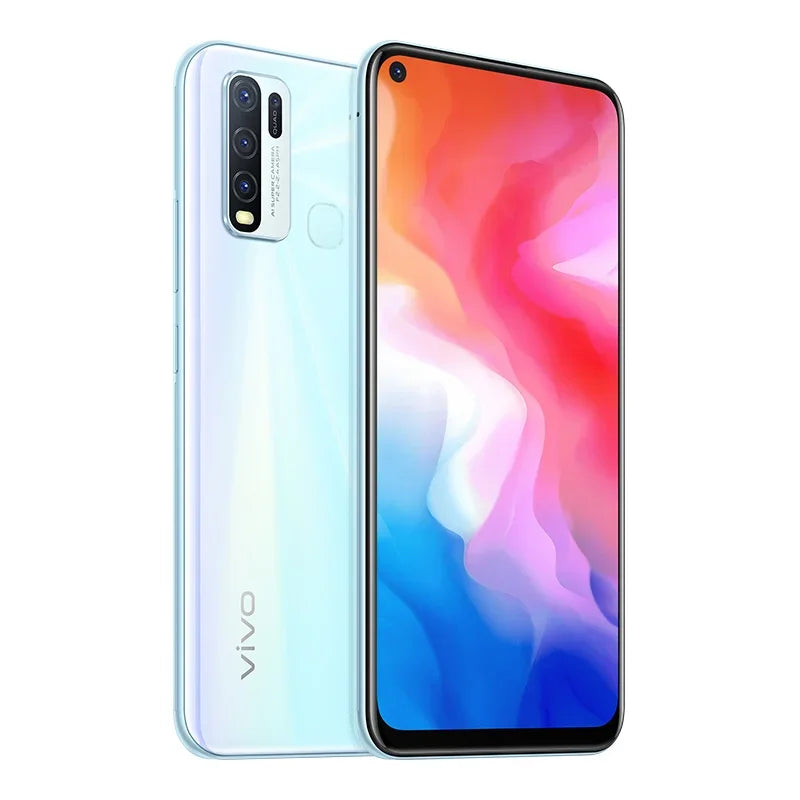 VIVO Y50 4G Smartphone Global Firmware Snapdragon 665 Octa Core 6.53" 5000mAh 8GB 128GB 16.0MP Cameras Y 5 Used Phone
