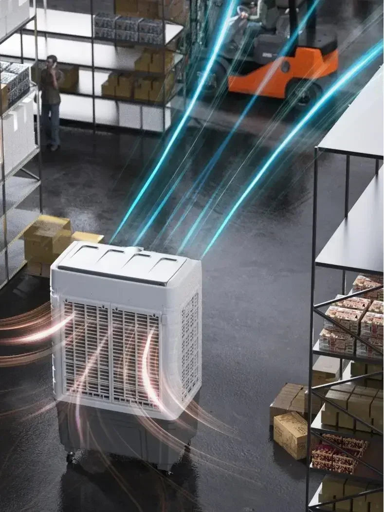 220V Home Air Conditioner Cold Fan  Water Cooled Air Conditioner Fan Domestic Commercial Refrigeration Fan Portable Air C