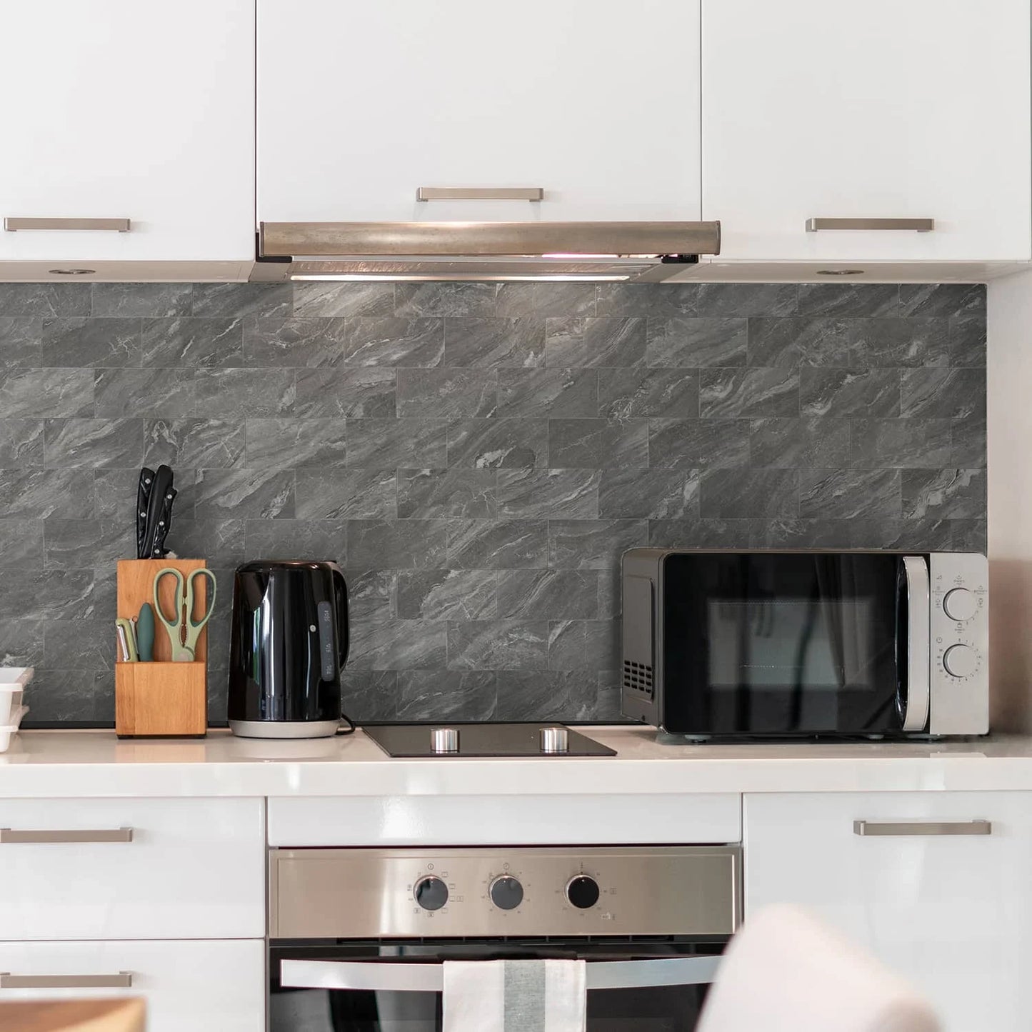 3x6 inch 24/48/96 marble tile stickers, self-adhesive wall stickers, suitable for kitchen and bathroom splash proof decoration