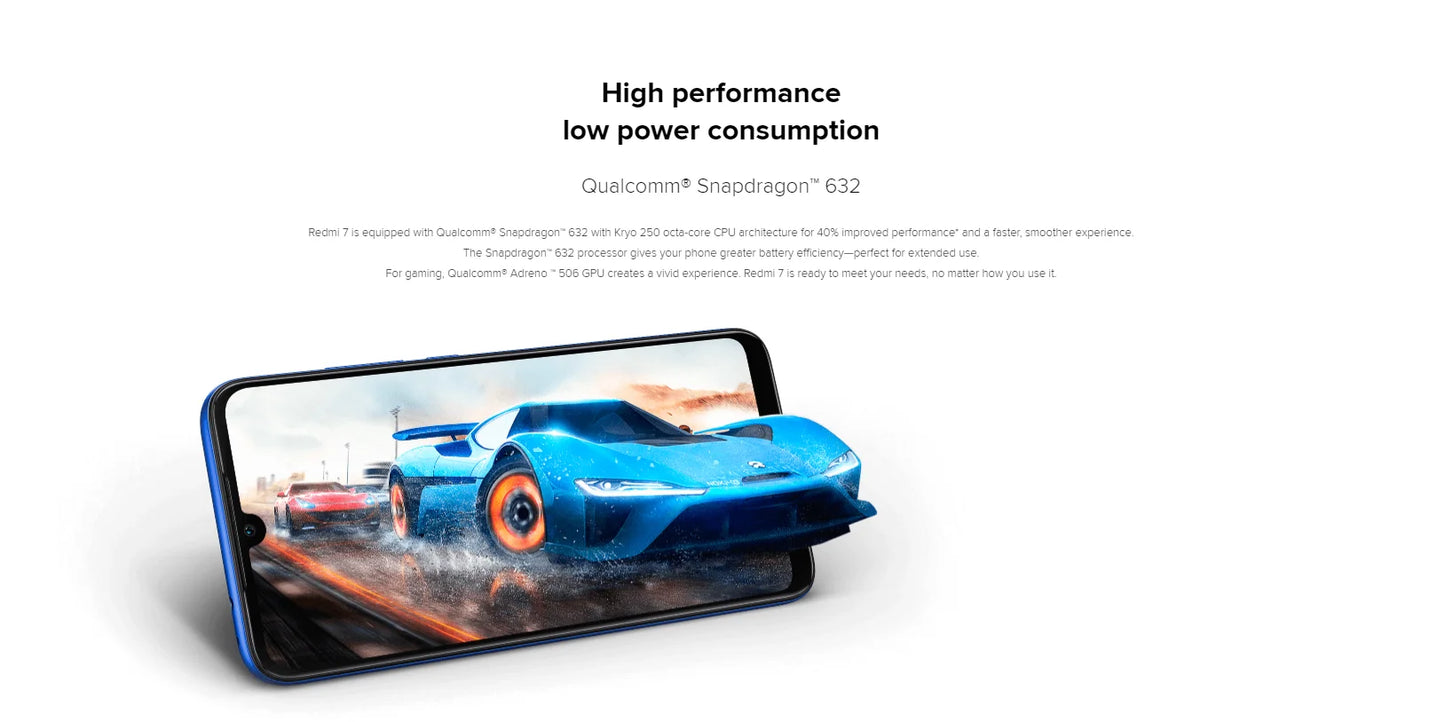 Global firmware Xiaomi Redmi 7 smartphone Dual Camera Dual SIM Solt Cellphone Android  used phone