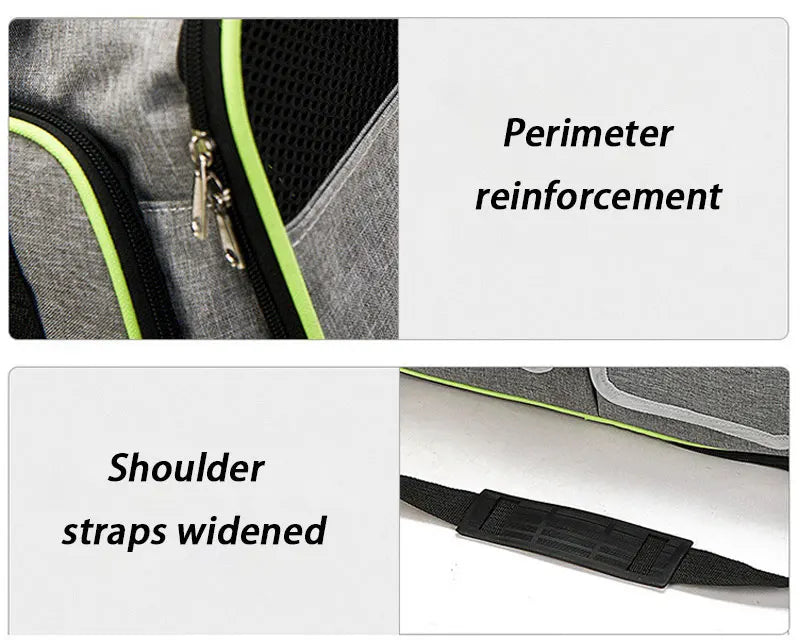 Pet Carriers Bag Portable Breathable Foldable Bag Cat Dog Carrier Bags Outgoing Outdoor Travel Pets Cats Handbag Safety Zippers