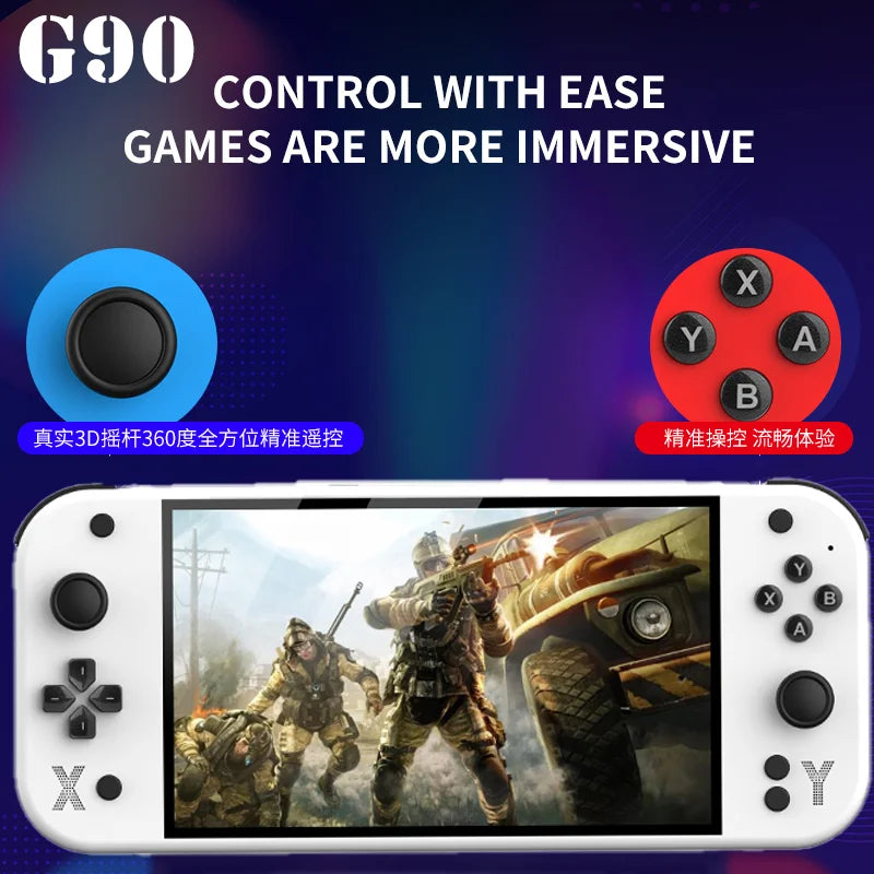 G90 Large Screen Handheld Game Console Portable Arcade High Definition Nostalgic Retro TV Home Handheld
