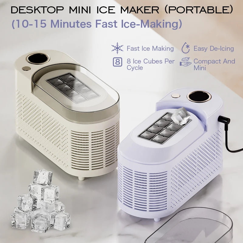 Small Ice Maker Mini Convenient Home Dormitory Office Camping Portable Ice Automatic Ice Making Box ice machine 110V/220V