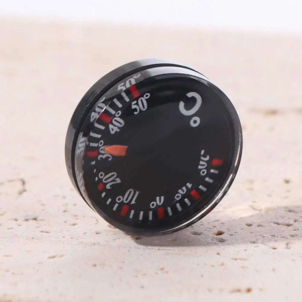 Mini Circular Thermometer Waterproof Scale Measurement Dial Thermometer Plastic 20mm High Accuracy Thermometer Kitchen