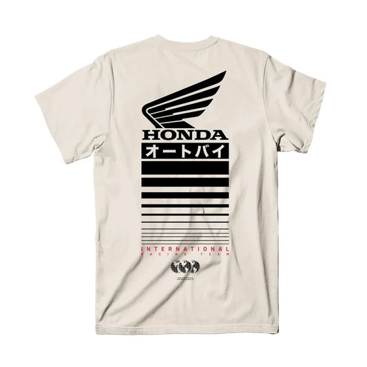 Honda Men's and Women's T-shirt Summer Trendy Brand Tee Honda Offset Short-sleeved Spring and Autumn Motorcycle Cycling Top