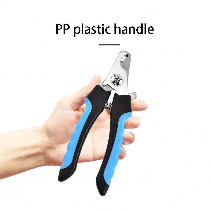 Pet Nail Clippers with Sickle Large Dog Nail Clippers Stainless Steel Grooming Scissors Nail Clippers Multifunctional Teddy Cat