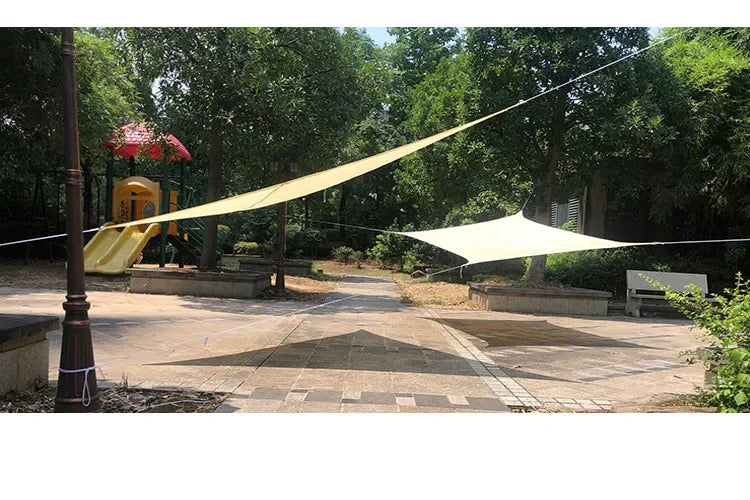 2.5x2.5M Square Shade Sail 300D Waterproof Polyester For Garden Terrace Canopy Swimming Pool Sun Shade Canvas Camping Awning