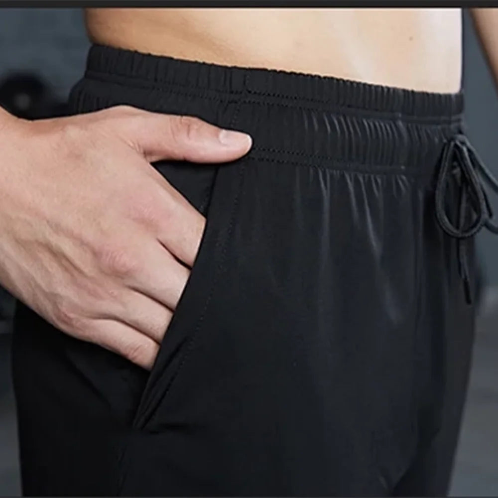 Men's 2-Piece Compression Pants Set with Shorts & Tights Quick Dry Athletic Sportswear for Gym Workout Running Fitness