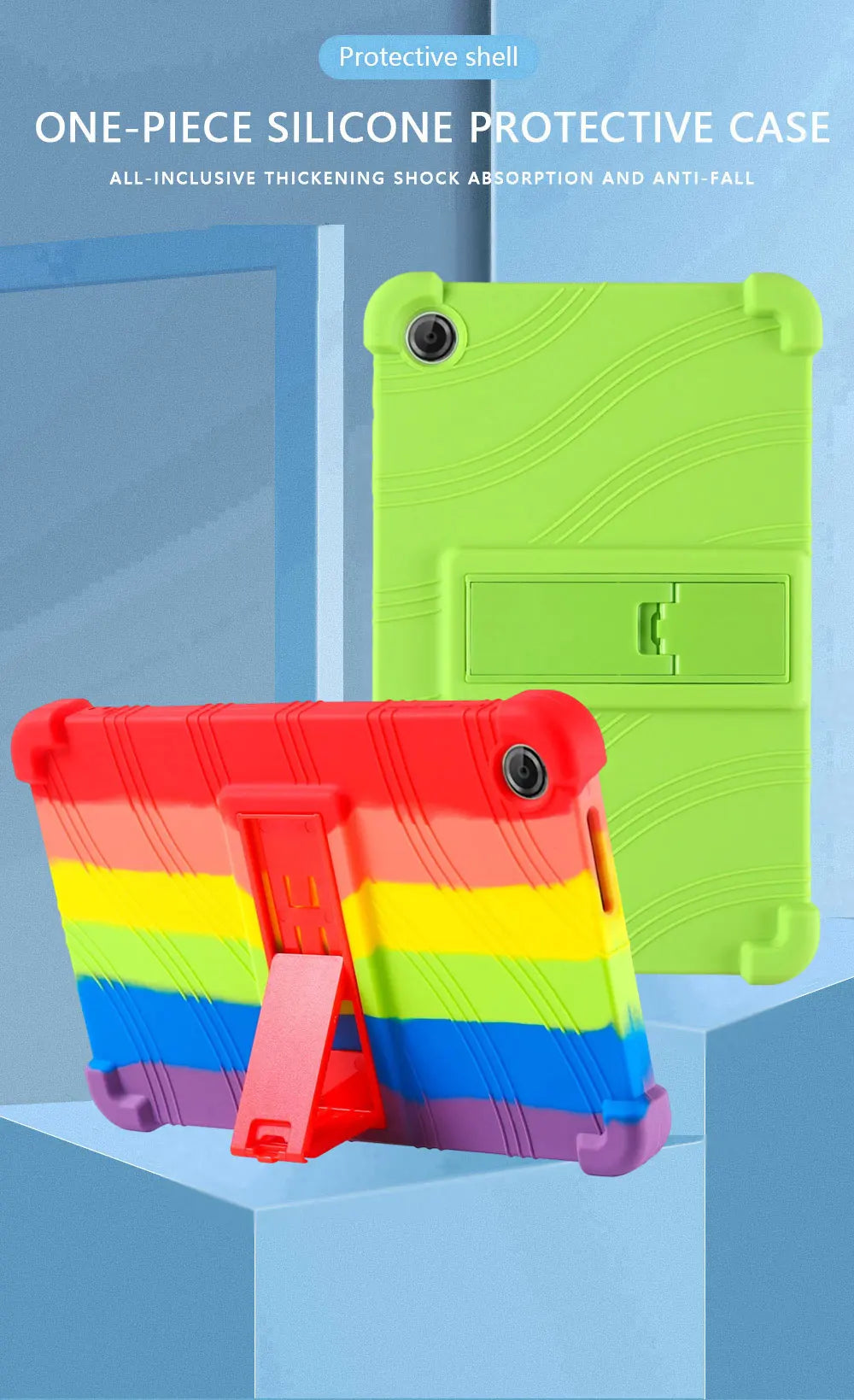 case For LENOVO Tab One 8.7 inch Tablet  protective cover Android Tablet Soft Silicone Adjustable Stand protective sleeve