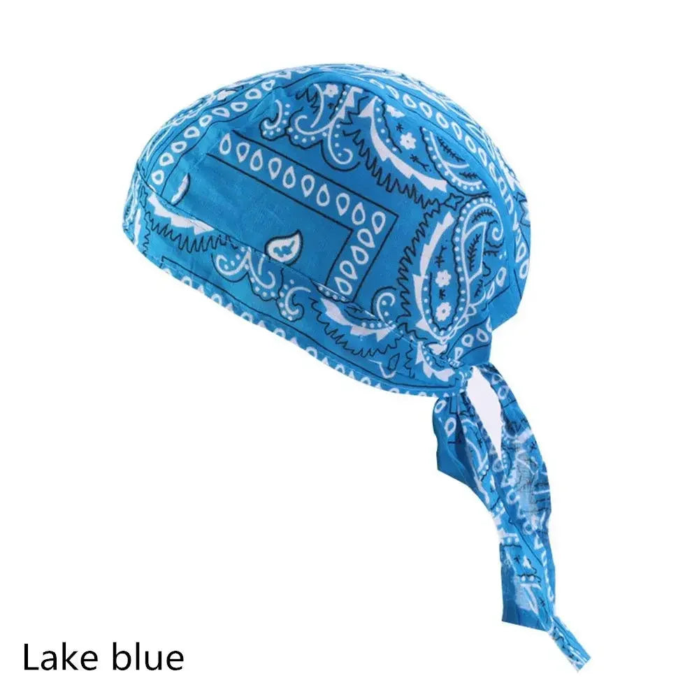 Men Women Quick Dry Headscarf Cotton Pirate Hat Outdoor Sport Cycling Bandana Sweat Absorbant Cancer Chemo Cap Muslim Turban
