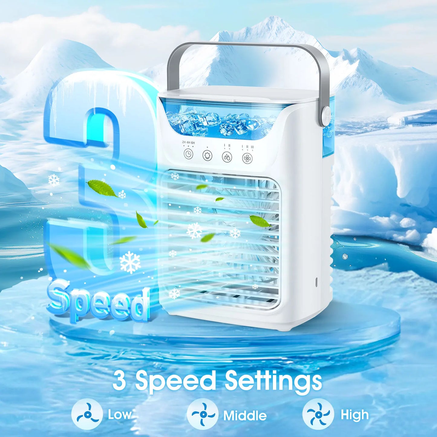 Air Conditioners Desktop Air Conditioners fan Portable Small Mini spray water AC with Timer Small Room Air Conditioners for Room