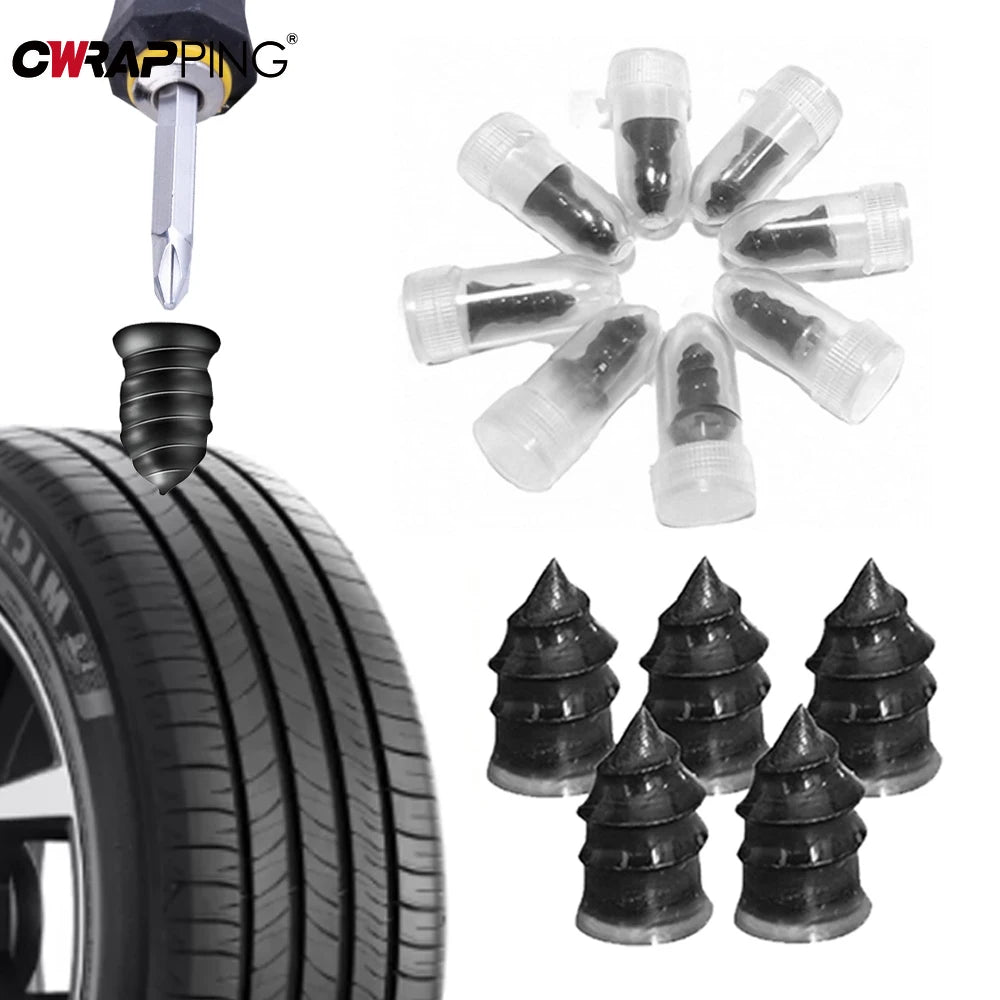 Car Motorcycle Vacuum Tyre Repair Nails 10-60pcs Truck Scooter Bike Tire Puncture Repair Tools Rubber Metal Nails Accessories