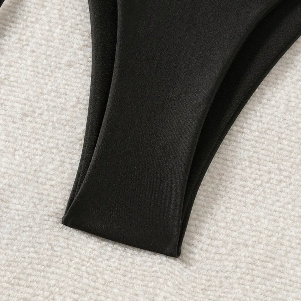 Solid String Pearls Bikini Women Push Up Sea Shell Swimsuit Ruffle High Waist Swimwear Female Bathing Swim Suit Bather Beachwear