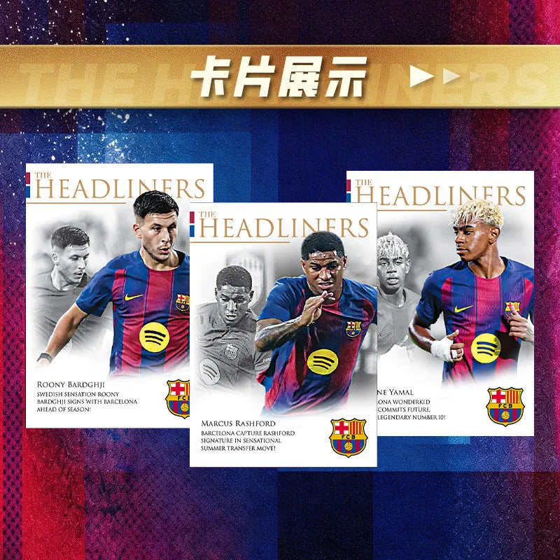 Genuine Futera 2025-26 Headliners Release 1 Soccer Trading Cards Official Licensed Collectible Football Cards Premium Gift Fans