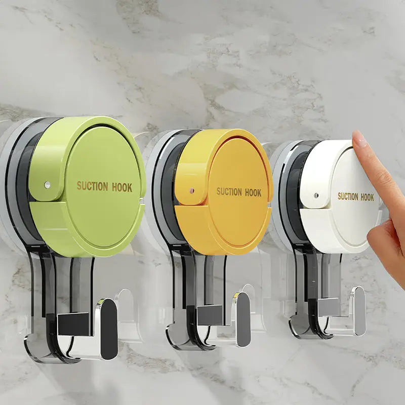 Suction Cup Hook Reusable Stronge Vacuum Bathroom Suction Cup Hooks Waterproof Towel Rack Clothes Hanger Hook Accessory