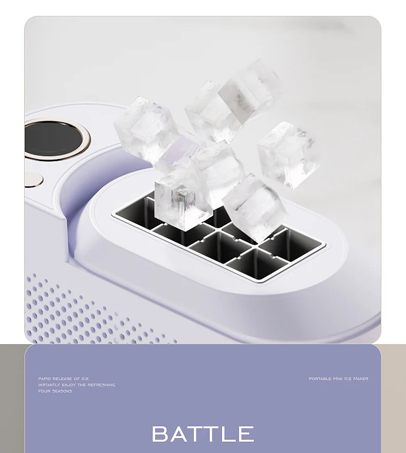 Small Ice Maker Mini Convenient Home Dormitory Office Camping Portable Ice Automatic Ice Making Box ice machine 110V/220V