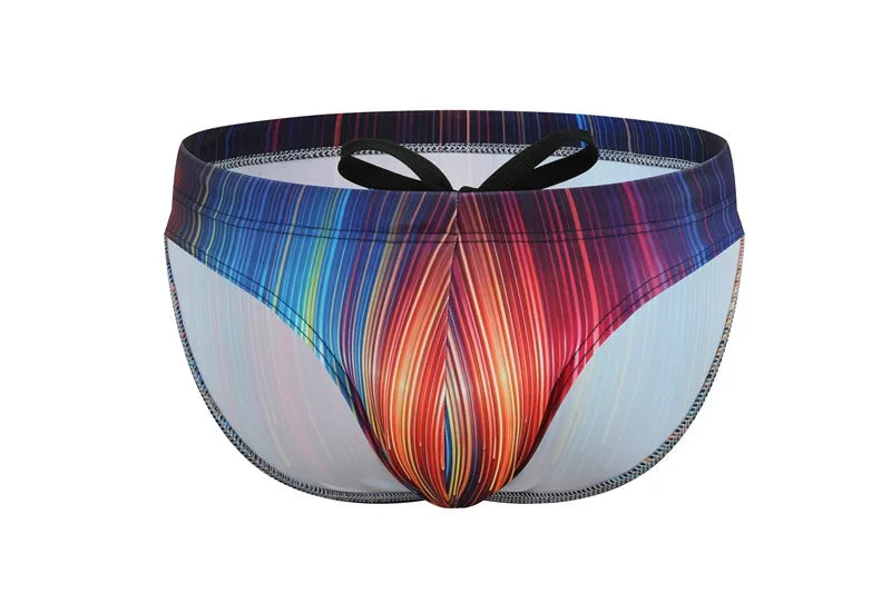 New swimming trunks men's swimsuit printed youth swimming trunks swimming training