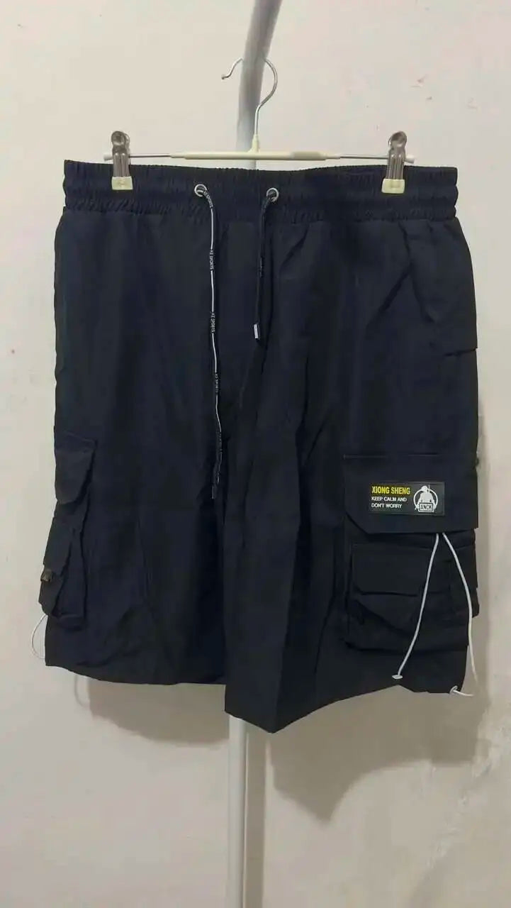 HKSH Summer Men's Workwear Shorts Trendy Brand Ins High Street Loose Outerwear Knee-length Pants Trendy Straight Pockets HK0673