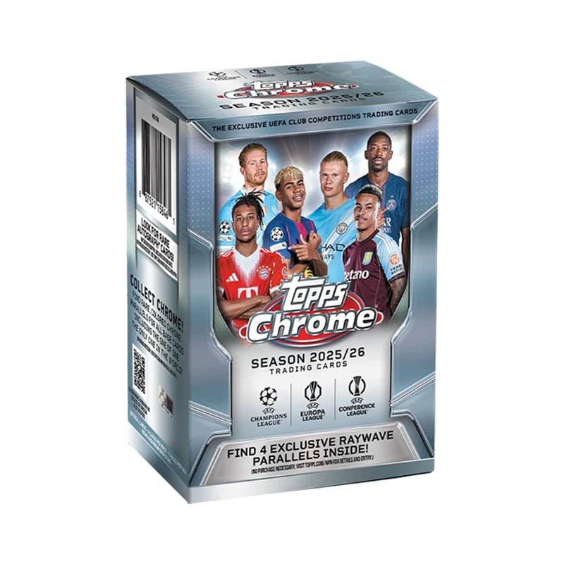 New 2026 Topps Chrome Soccer Club Competitions Hanger Value Box Trading Collection Card Currently in stock