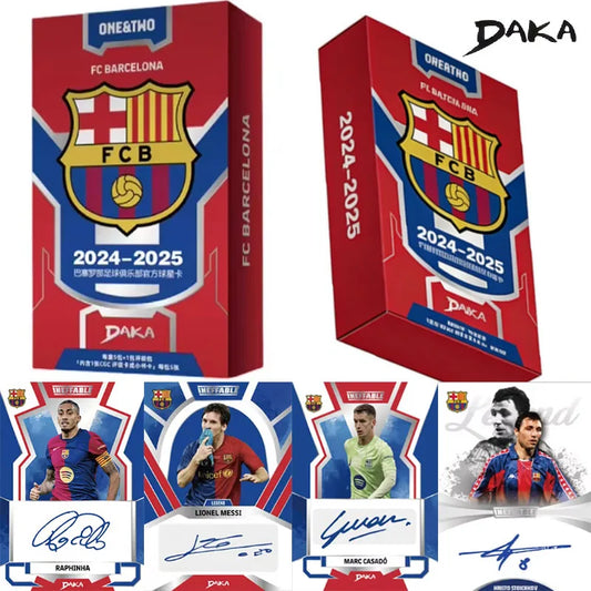 DAKA 2024-25 Barcelona ONE Series & TWO Series Official Football Player Trading Cards Collectible Toy Gift