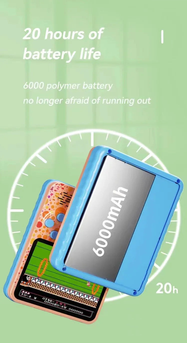 G6 Game Console 3.5 Inch Screen Handheld Portable Support 2 Players Video Gaming Machine for Kids