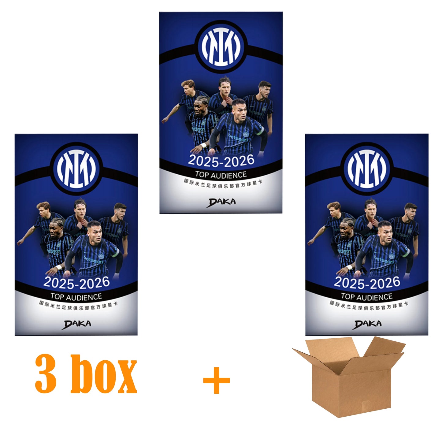 Genuine Daka 2025-26 Top Audience Series Internazionale Milano Real Madrid Barcelona Collection Card Football Club Official Box