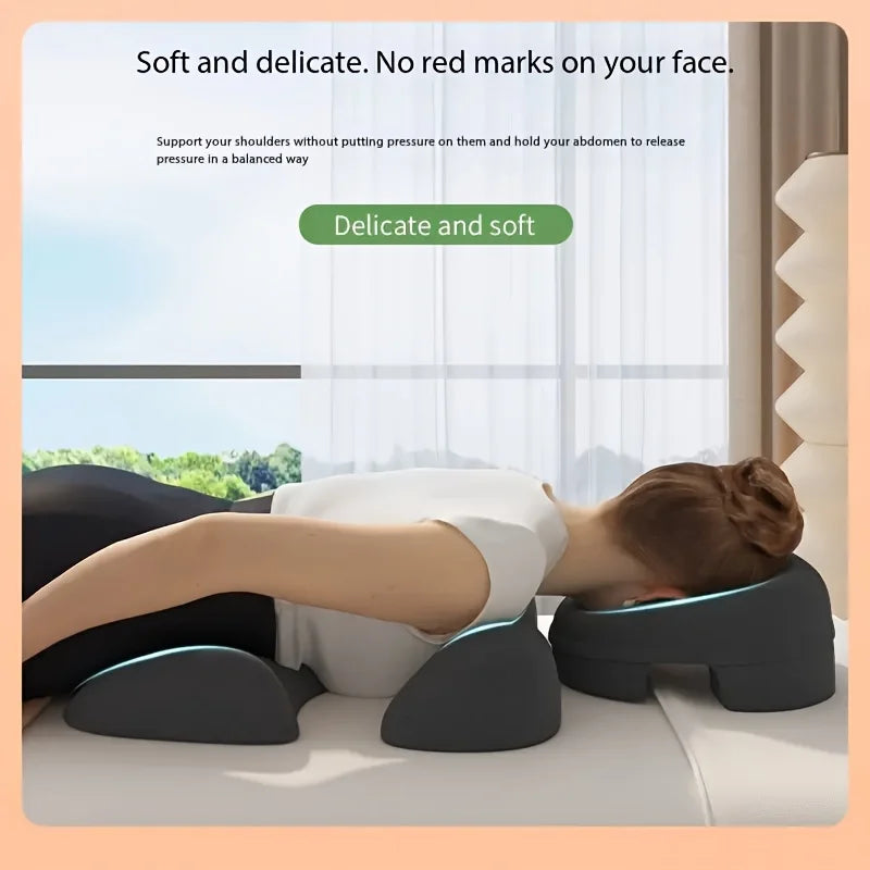 Beauty Bed Pillow Set, Skin‑friendly and Soft Surface with No Pressure Marks, Balanced Support for Shoulders and Abdomen, Prone‑