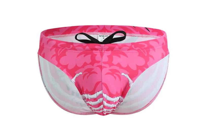 New swimming trunks men's swimsuit printed youth swimming trunks swimming training