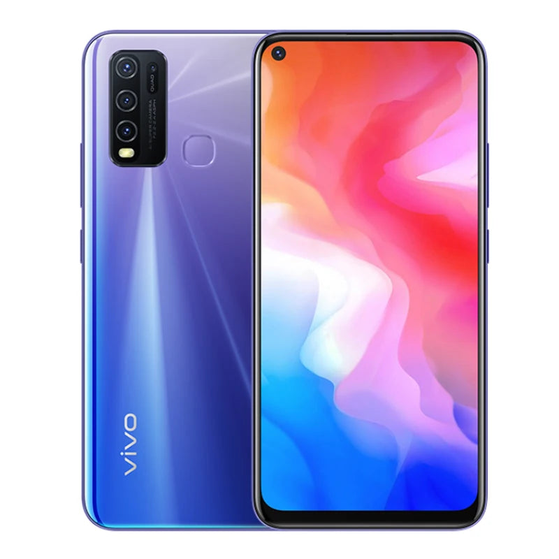 VIVO Y50 4G Smartphone Global Firmware Snapdragon 665 Octa Core 6.53" 5000mAh 8GB 128GB 16.0MP Cameras Y 5 Used Phone
