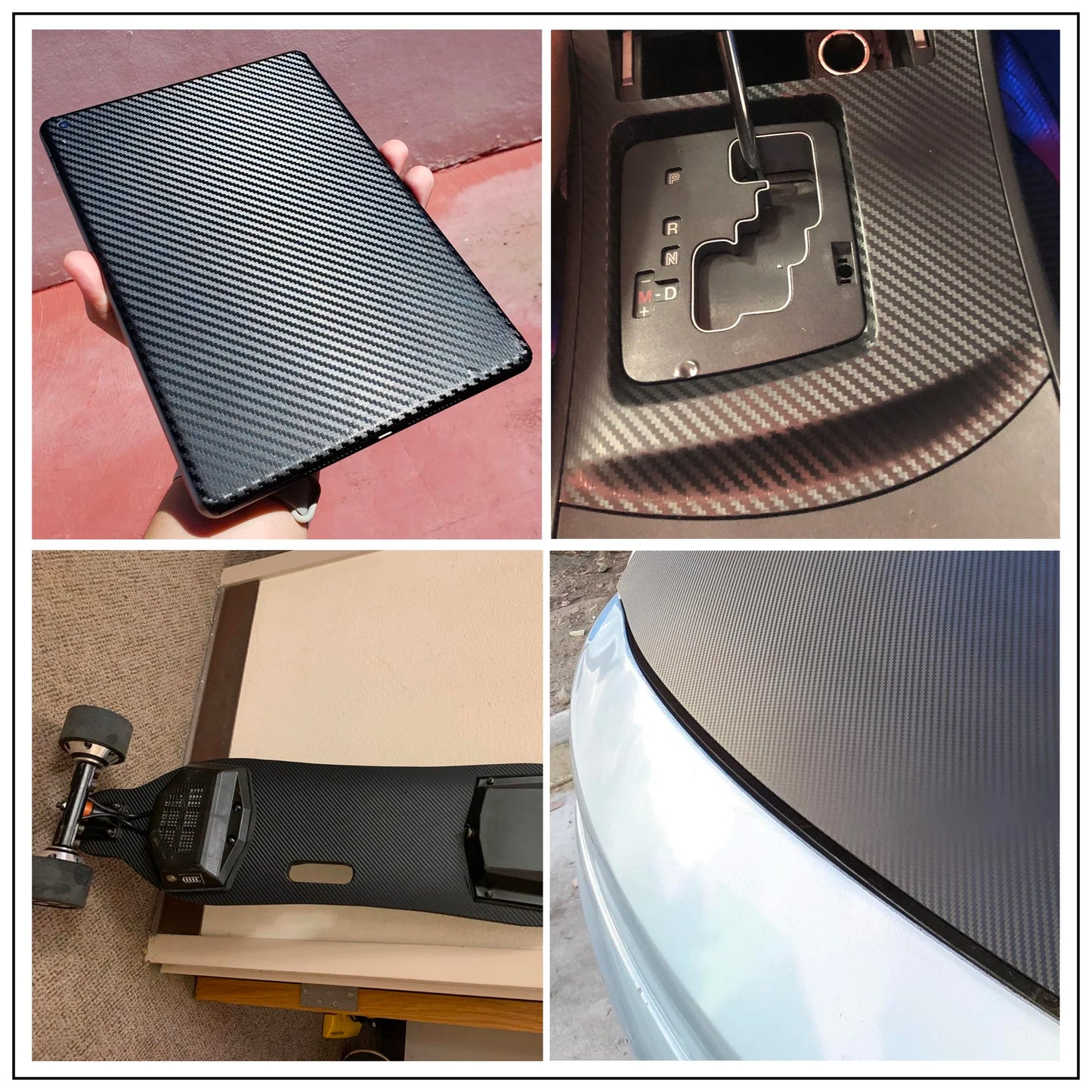 Car Film Covering 2D 3D 4D 5D 6D Glossy Carbon Fiber Wrapping Vinyl Film Auto Motorcycle Waterproof PVC Foil Car Accessories
