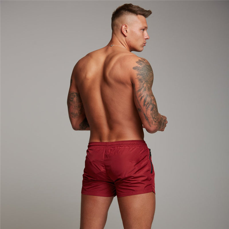 Men's Sports Running Fitness Casual Three-quarter Pants Summer Breathable Quick Dry Shorts Gym Bodybuilding Muscle Sweatpants