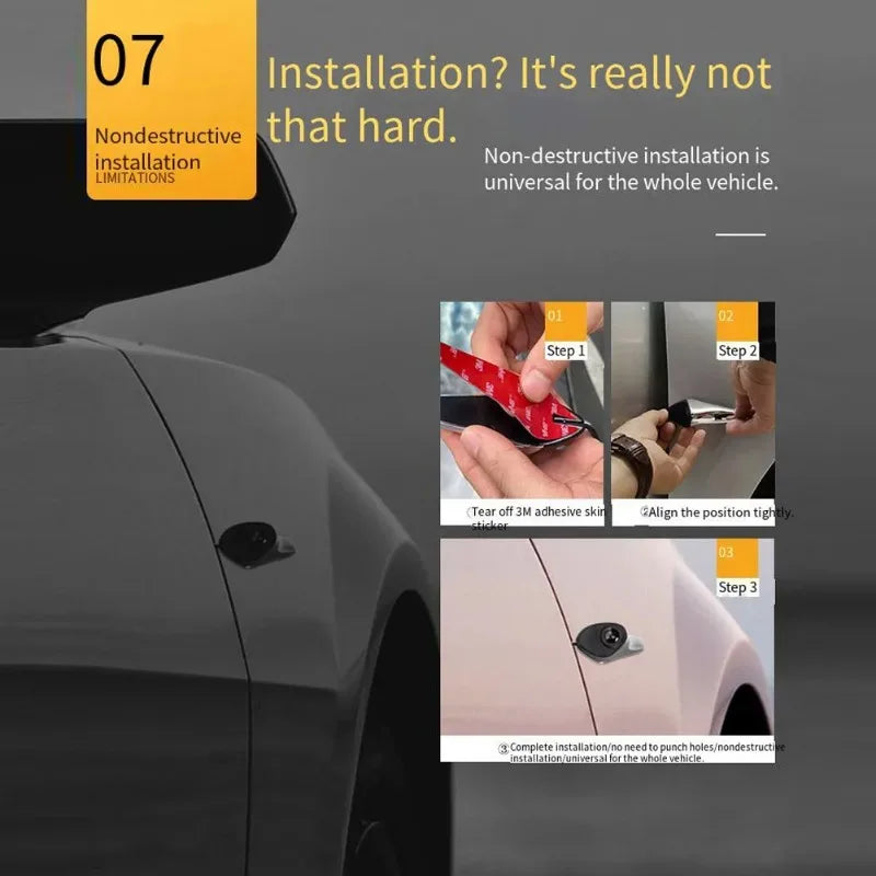 CMS Car Rear View Camera, Blind Spot Auxiliary Reversing System, Backup Side Camera Screen, IP68 Waterproof AHD Smart Monitor