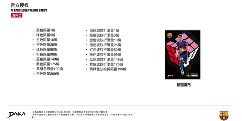 2025-26 in Stock DAKA Top Audience Series 2 Football Star Collection Card Signature Rating Card Football Club Official Box Gifts