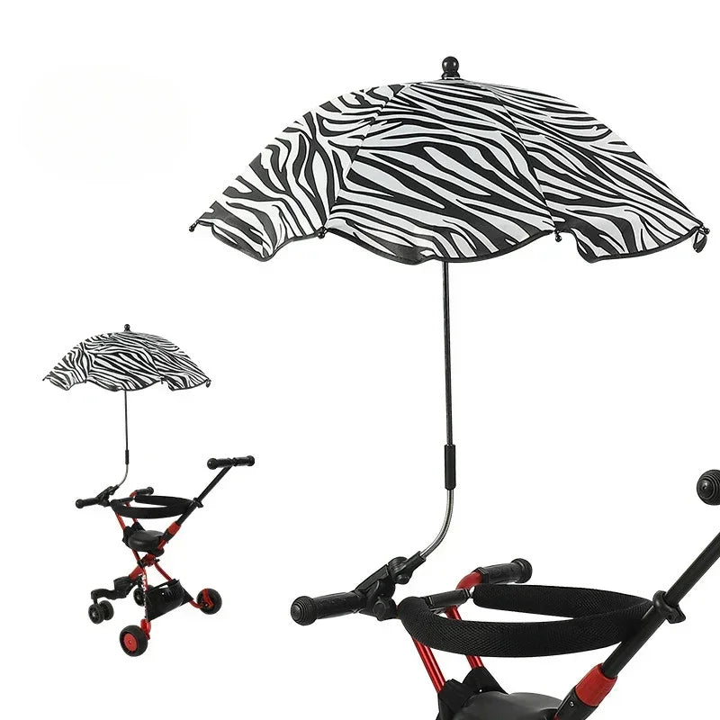Universal Baby Car Pram Umbrella Adjustable Shade Umbrella Uv Sunshade For Stroller Accessories Sun Visor Portable Parasol Items