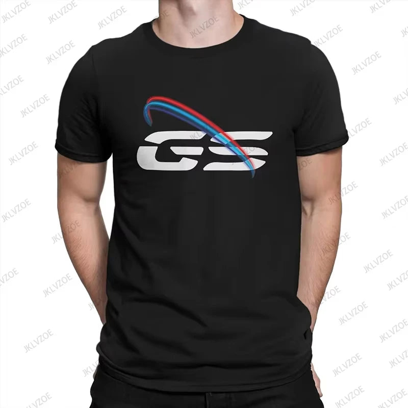2025 Hot Sale GS Light New Men's Cotton T Shirt GS Grunge Motorcycle Brushes Short Sleeve O-neck Tees Casual Sports Unisex Tops