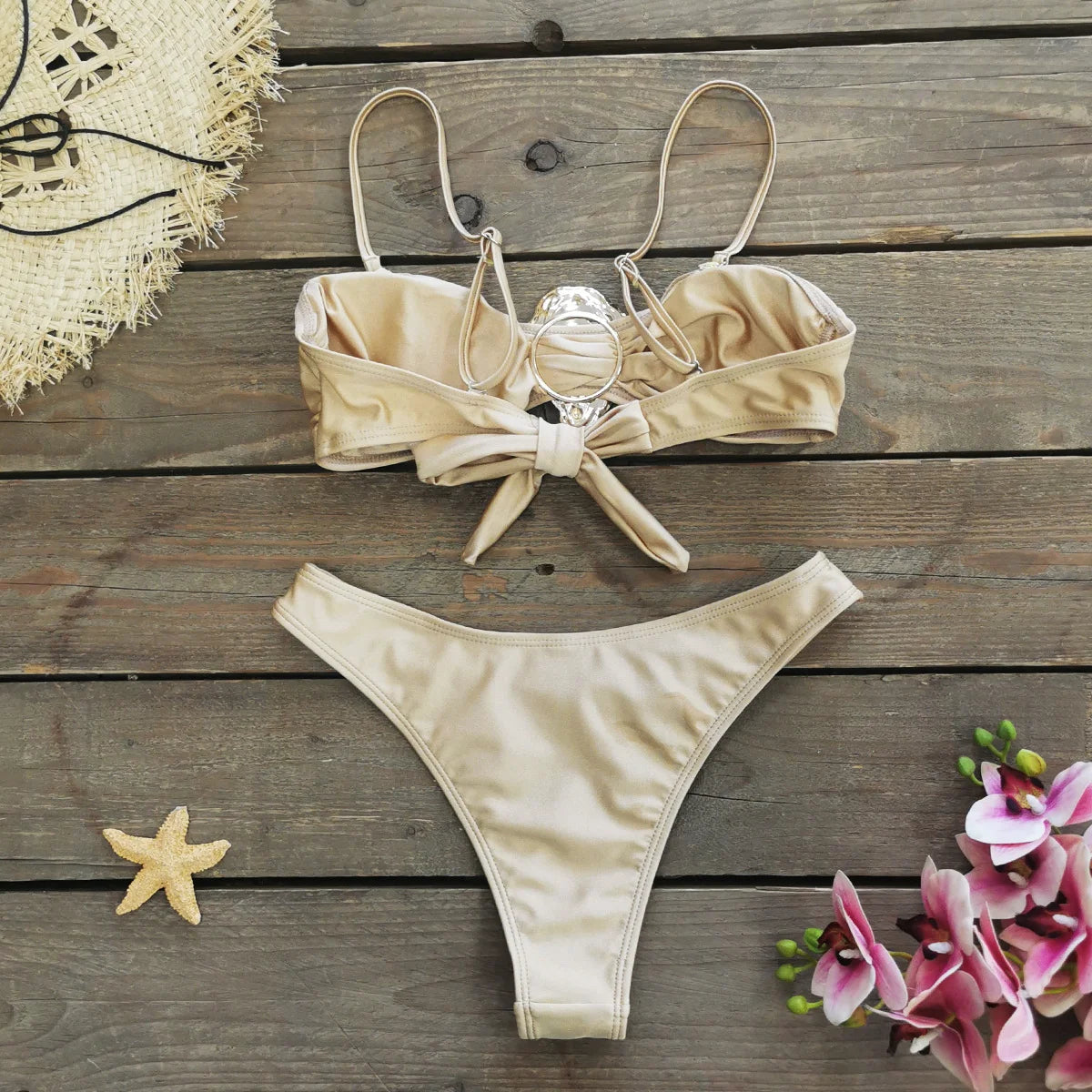 Bikini Bandage Swimsuit High Waist Swimwear for Women Brazilian Bikini 3 Pcs Bathing Suits Summer Female