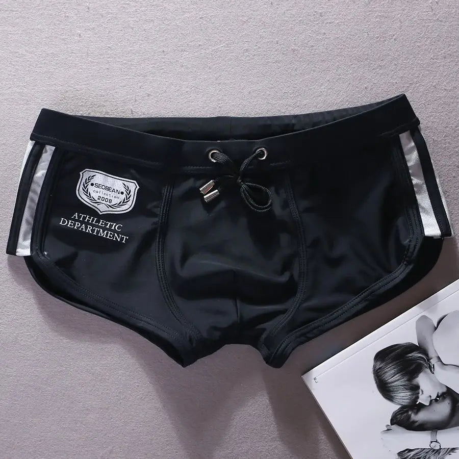 2026 Triangle Flat Angle Fashion Beachside Men's Swimsuit Surfing Trunks Rope Model 30806