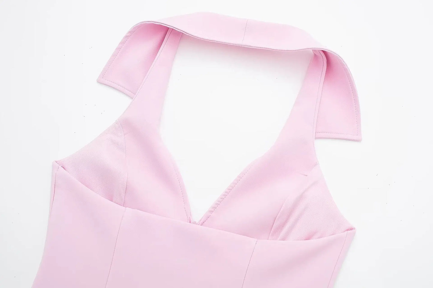 Women Summer 2 Piece Set High Waist Back Pocket Mini Skirts Shorts Sexy V-Neck Sleeveless Backless Suspender Zipper Top