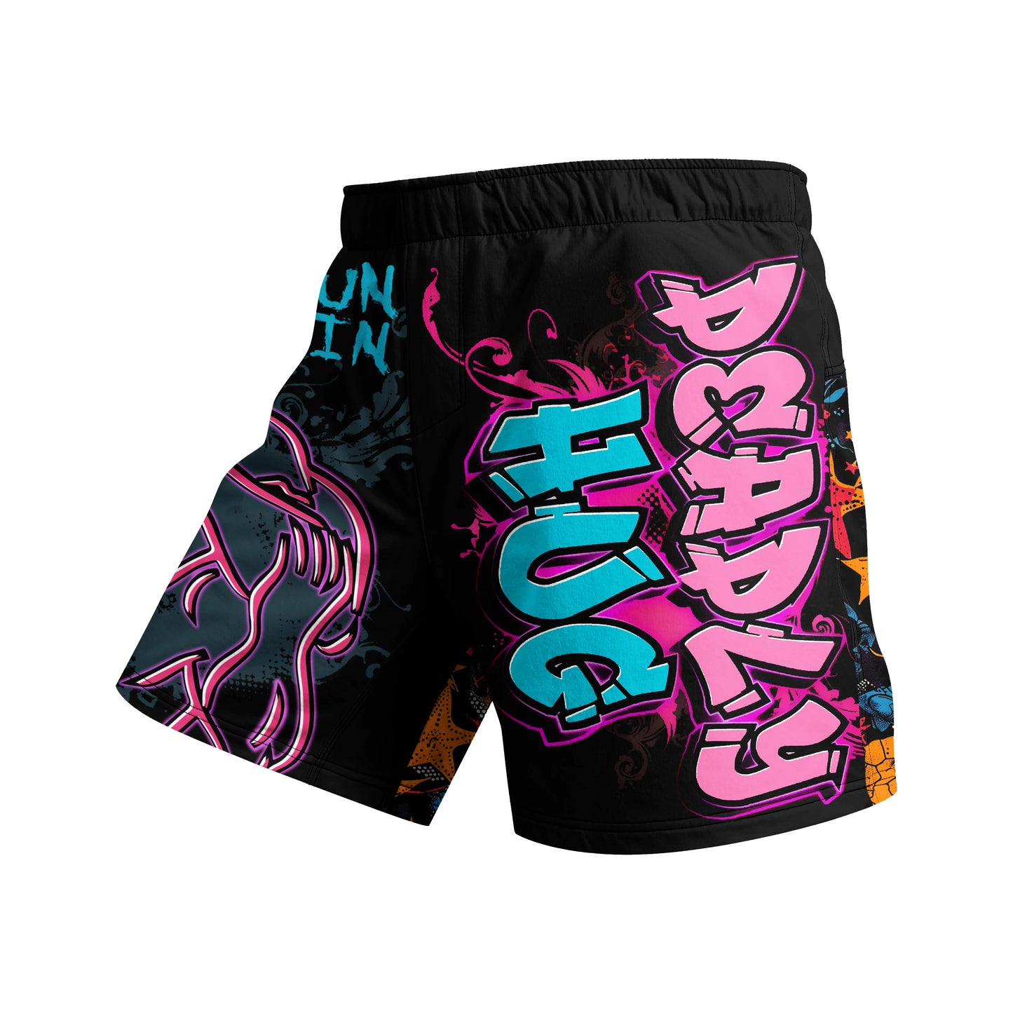 Fighting Hot MMA Training Grappling Shorts With 4-Way Stretch Fabric And Your Own Sublimation Printing MMA Shorts With Rubber