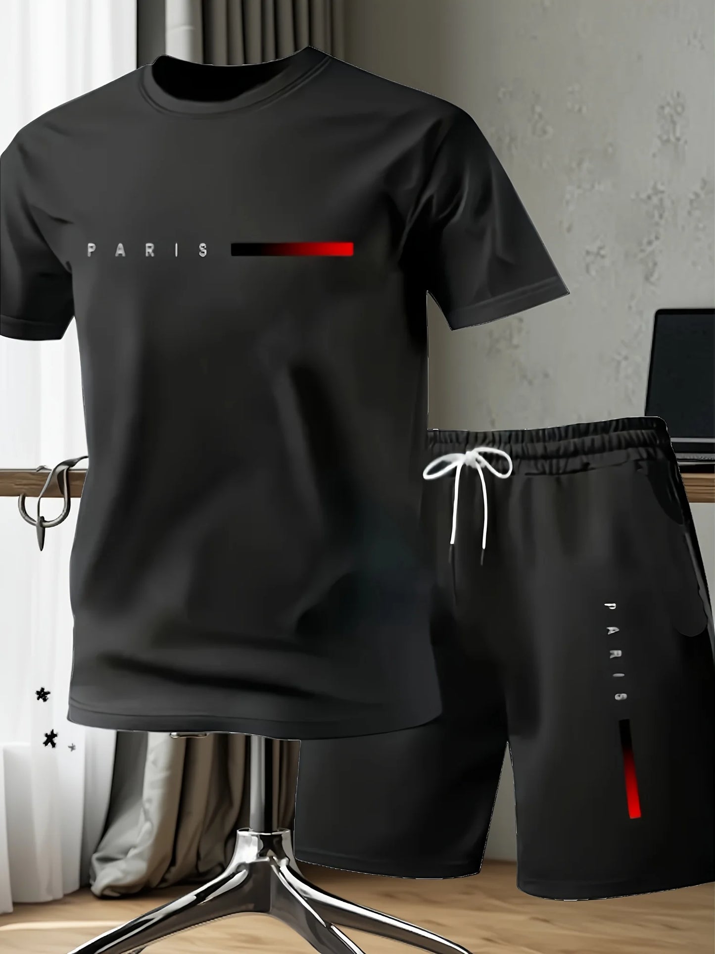 Summer Quick Drying Men's Sets Fashion tracksuits Casual Breathable Short Sleeve 2D Printed Sports T-shirt+Shorts Basketball Set