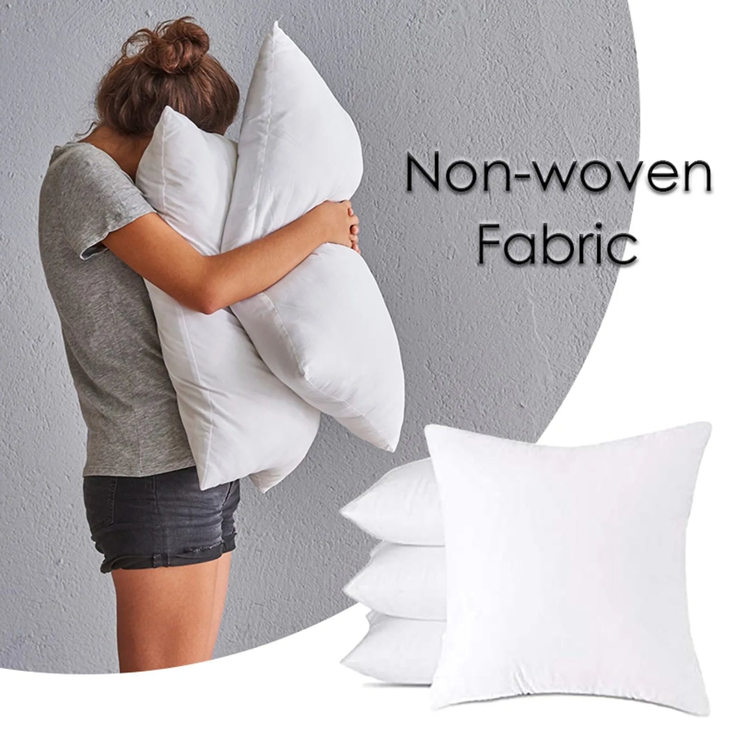 Home Hotel Pillow Inner Filling Cotton-padded Headboard Cushion Core Non-woven With Woolen Cloth 35x35/40x40/50x50cm