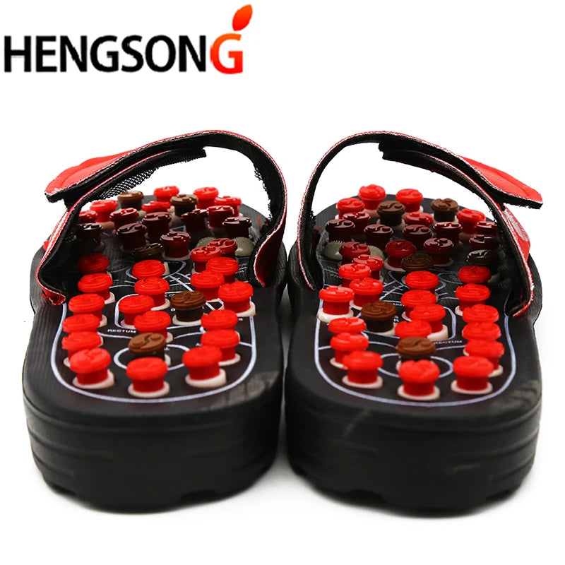 Acupoint Massage Slippers Massager Shoes For Feet Unisex Flop Health Care Rotating Feet Chinese Acupressure Home Flip