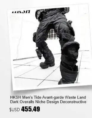 HKSH Summer Men's Workwear Shorts Trendy Brand Ins High Street Loose Outerwear Knee-length Pants Trendy Straight Pockets HK0673