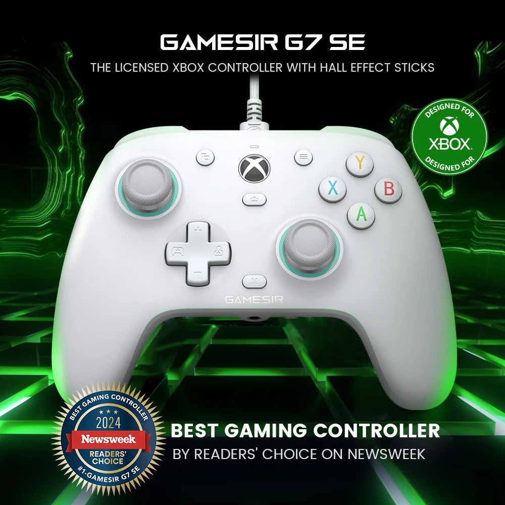 GameSir G7 SE Xbox Gaming Controller Gamepad for Xbox Series X, Xbox Series S, Xbox One, Hall Joystick PC, Replaceable panels