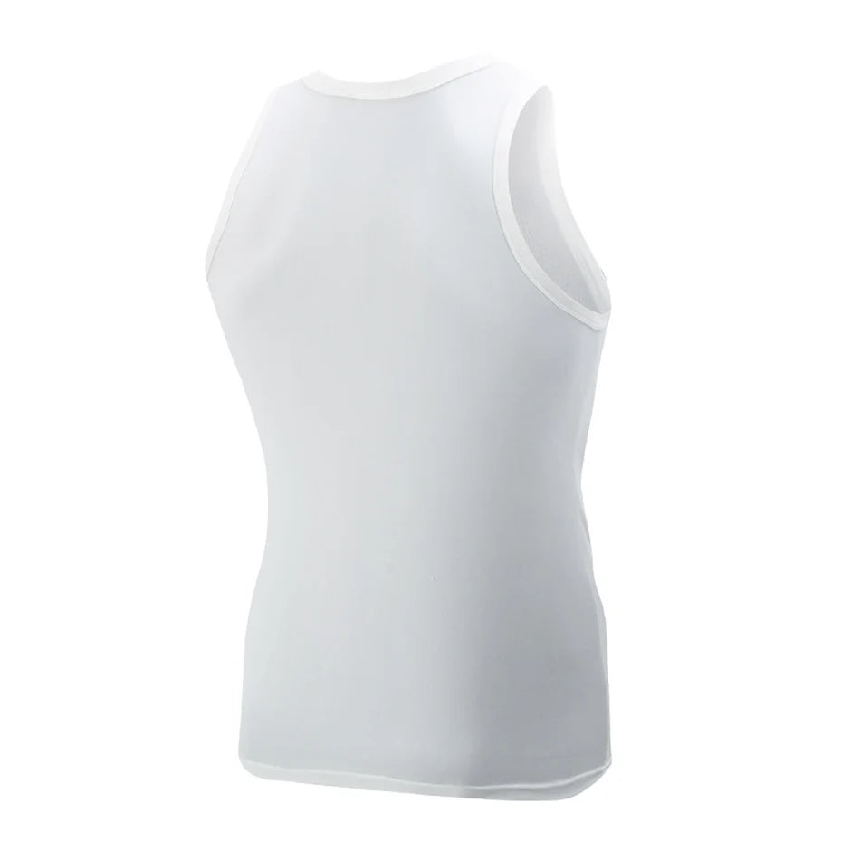 1/3 Men's Tank Top Four Seasons Black and White Solid Color Narrow Shoulder Casual Sports Fitness Comfortable Home Top Trendy