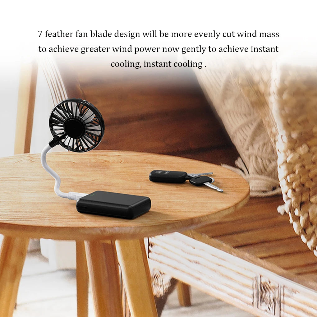 USB Fan Mini Air Cooler Fan Summer Camping Office Table Fan Ventilador Portable Cooling Fan For Power Bank Notebook Computer