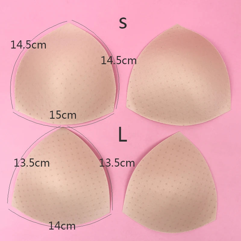 1/2/3Pair Removeable Push Up Pads Bra Pad Triangle Bra Padding Inserts Chest Cups Pads for Swimsuit Bikini Padding Intimates