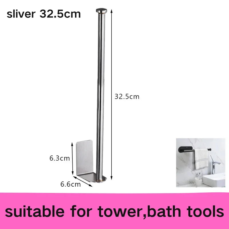 Adhesive Paper Towel Holder For Kitchen Napkin Rack Toilet Paper Holder Tissue Dispenser Cabinet Storage Bathroom Accessories