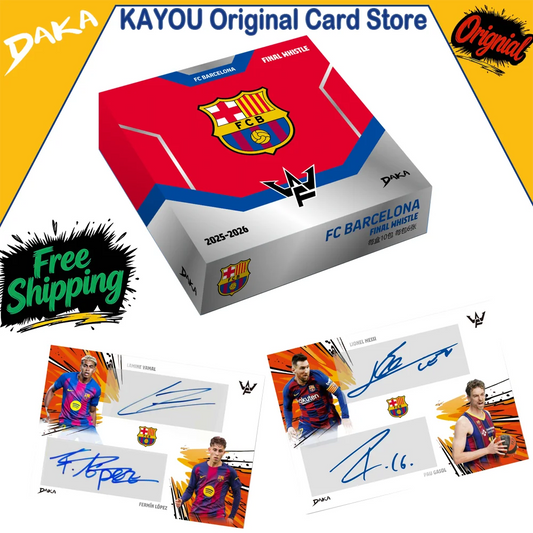 New Genuine Daka 202526 Daka FC Barcelona Final Whistle Series FC Barcelona Football Club Collection Card Messi Neymar Pau Gasol